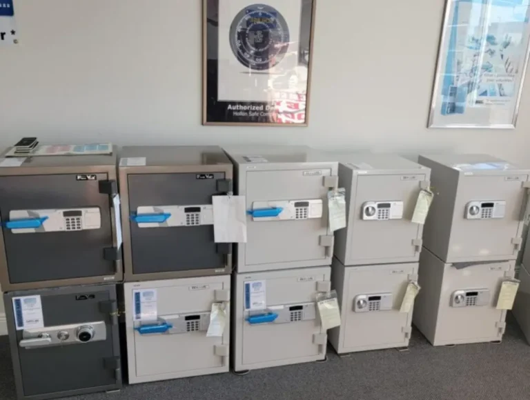 Safes showroom at Adams Treasure Coast Lock & Safe